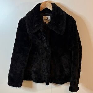 Sam Edelman Black Butter Teddy Jacket Streetwear S120